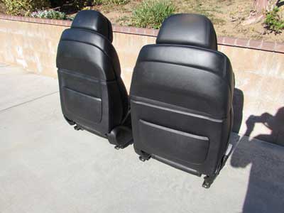 BMW Complete Front Seats Black Nappa Leather 52107231101 F10 528i 535i 550i ActiveHybrid 59
